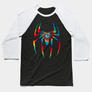 Tie Dyed Spider Baseball T-Shirt